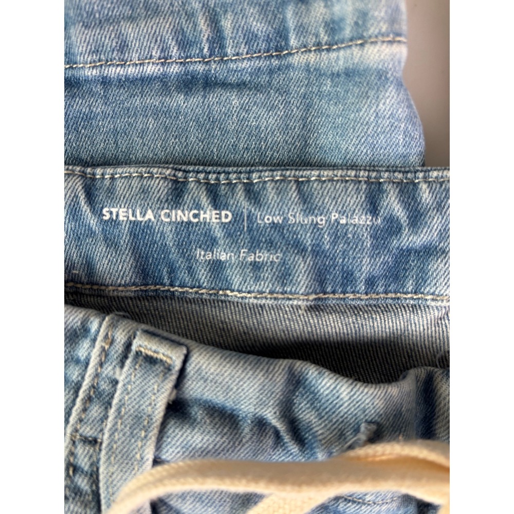 AG Adriano Goldschmied Stella Cinched Low Slung Palazzo Wide Leg Jeans Blue 32 - Picture 5 of 11
